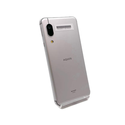 【全額返金保証】【最速発送】SHARP AQUOS sense3 basic 32GB シルバー au SHV48 白ロム 美品 動作確認済