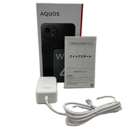 【全額返金保証】【最速発送】SHARP AQUOS wish4 64GB ブラック SIMフリー A403SH 白ロム 超美品 動作確認済