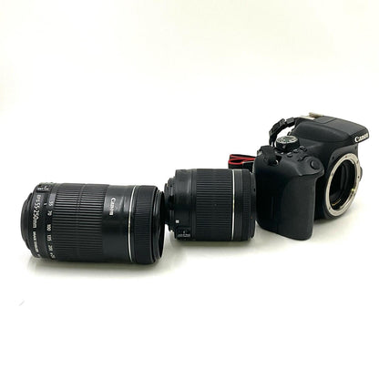 【最速発送】Canon デジタル一眼 EOS Kiss X8i ダブルズームキット ブラック【難有】