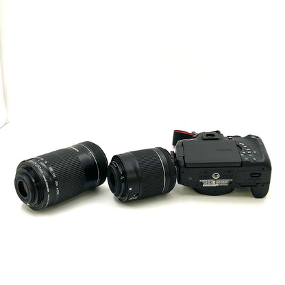 【最速発送】Canon デジタル一眼 EOS Kiss X8i ダブルズームキット ブラック【難有】