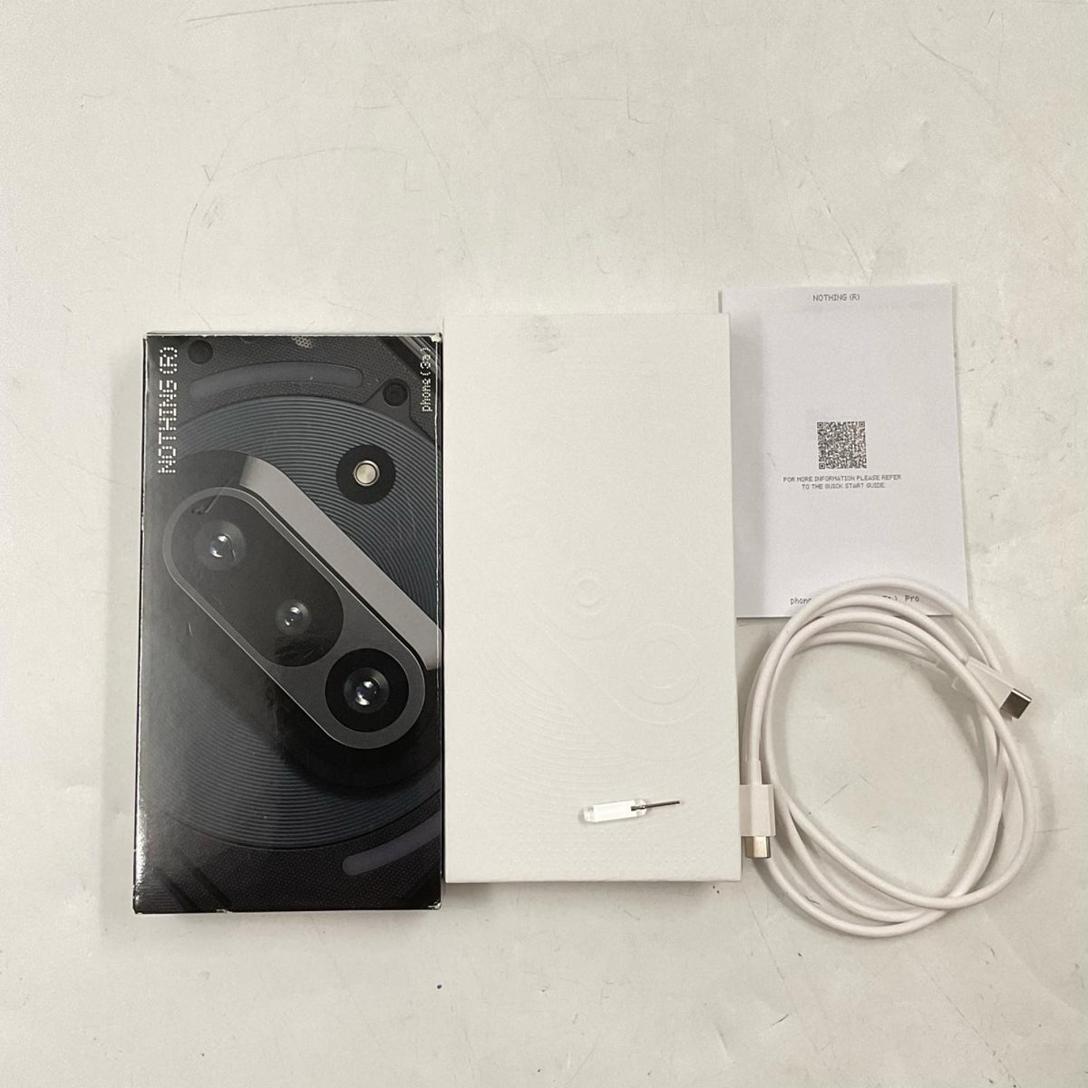 【最速発送】NOTHING Phone （3a） 256GB ブラック SIMフリー A059 白ロム【難有】