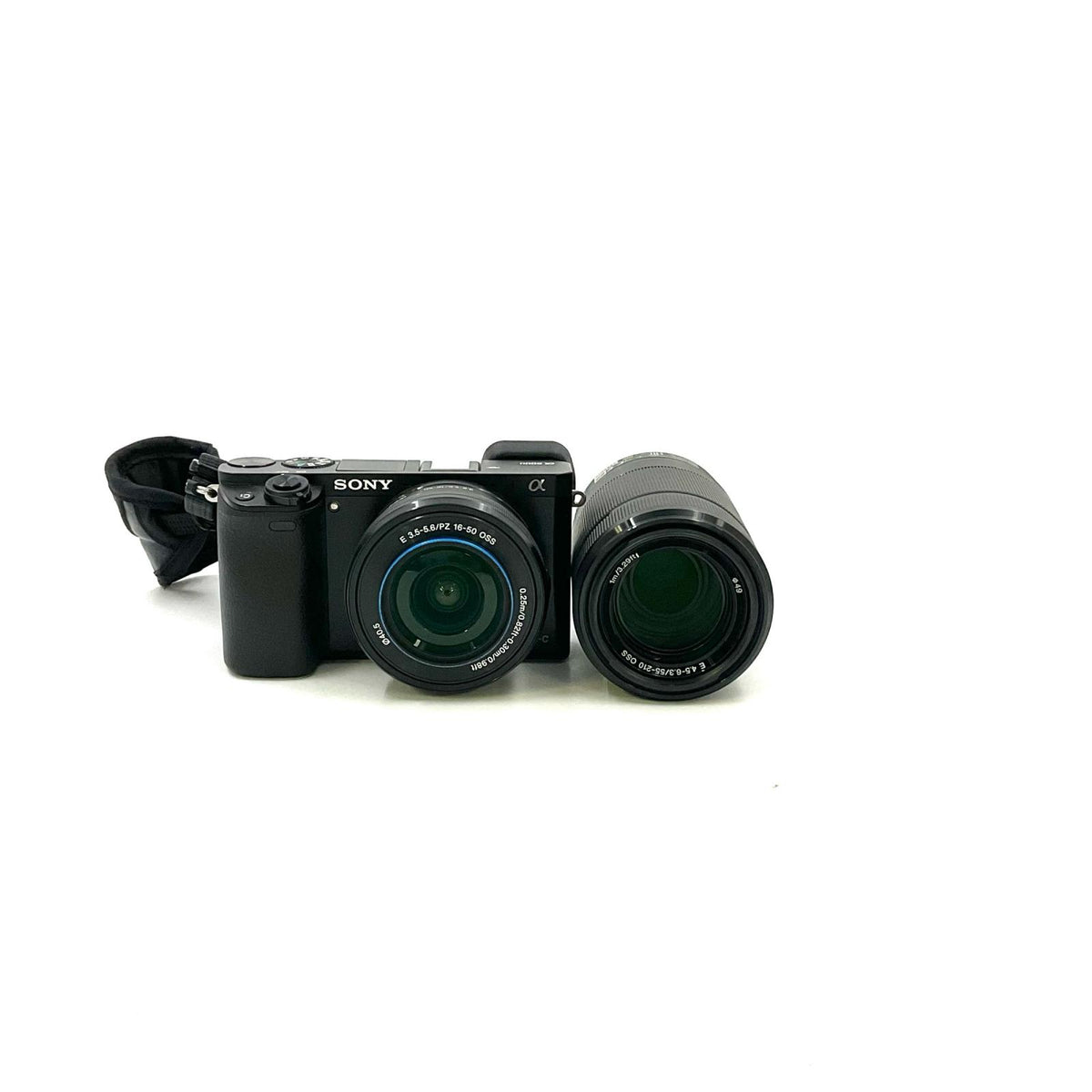 【全額返金保証】【最速発送】Sony デジタル一眼 α6000 ILCE-6000Y ダブルズームレンズキット ブラック 美品 動作確認済