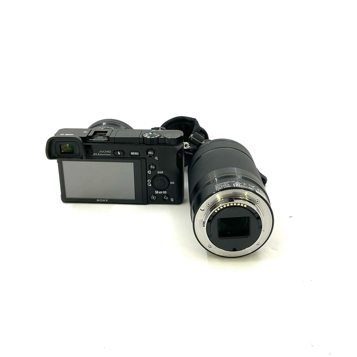 【全額返金保証】【最速発送】Sony デジタル一眼 α6000 ILCE-6000Y ダブルズームレンズキット ブラック 美品 動作確認済