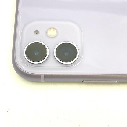 【全額返金保証】【最速発送】Apple iPhone iPhone 11 128GB パープル au 白ロム 動作確認済 78%