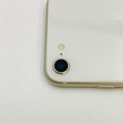 【全額返金保証】【最速発送】Apple iPhone iPhone SE（第3世代） 64GB スターライト au 白ロム 超美品 動作確認済 94%