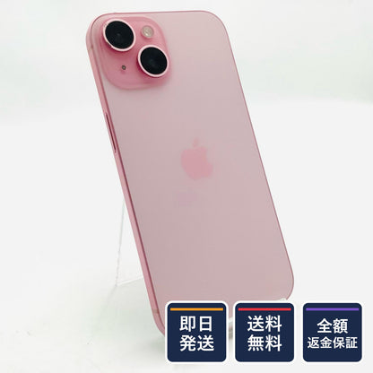 【全額返金保証】【最速発送】Apple iPhone iPhone 15 256GB ピンク docomo SIMフリー 白ロム 動作確認済 80%