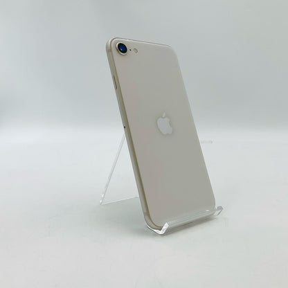 【全額返金保証】【最速発送】Apple iPhone iPhone SE（第3世代） 128GB スターライト docomo SIMフリー 白ロム 動作確認済 74%
