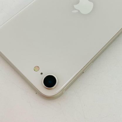 【全額返金保証】【最速発送】Apple iPhone iPhone SE（第3世代） 128GB スターライト docomo SIMフリー 白ロム 動作確認済 74%