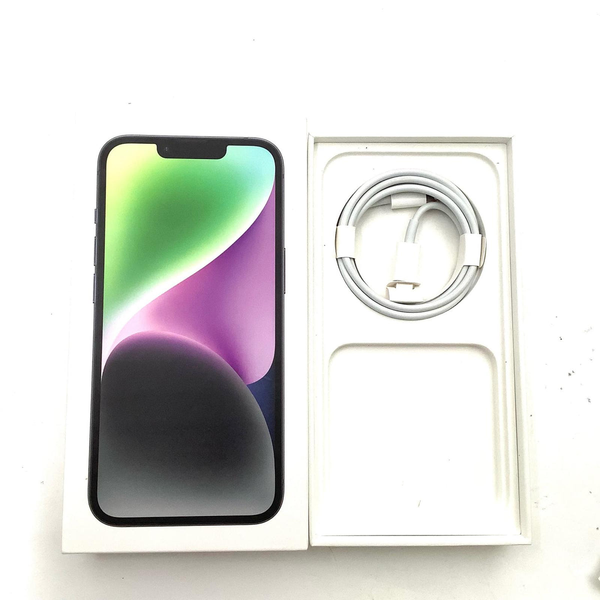 【全額返金保証】【最速発送】Apple iPhone iPhone 14 128GB ミッドナイト Softbank SIMフリー 白ロム 美品 動作確認済 86%