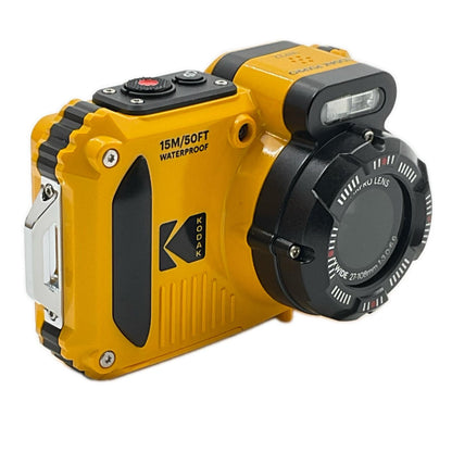 【全額返金保証】【最速発送】コダック コンパクトデジタルカメラ PIXPRO WPZ2 イエロー 美品 動作確認済