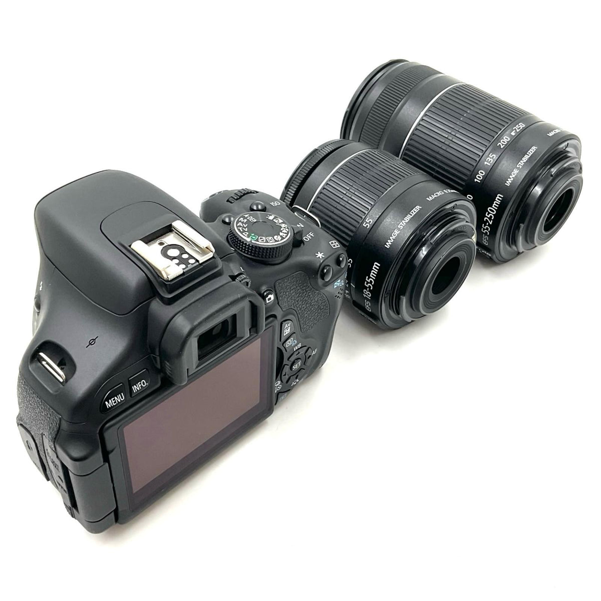 【全額返金保証】【最速発送】Canon デジタル一眼 EOS Kiss X5 ダブルズームキット ブラック 美品 動作確認済