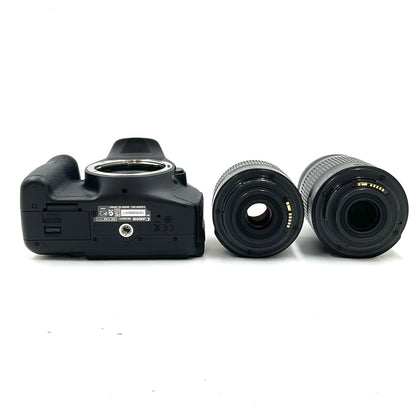 【全額返金保証】【最速発送】Canon デジタル一眼 EOS Kiss X5 ダブルズームキット ブラック 美品 動作確認済