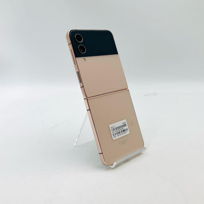 【全額返金保証】【最速発送】SAMSUNG Galaxy Z Flip4 128GB ピンクゴールド au SCG17 白ロム 美品 動作確認済