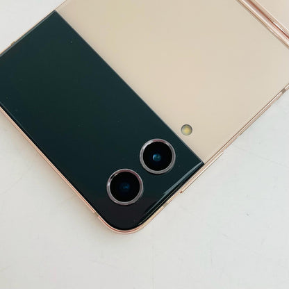 【全額返金保証】【最速発送】SAMSUNG Galaxy Z Flip4 128GB ピンクゴールド au SCG17 白ロム 美品 動作確認済