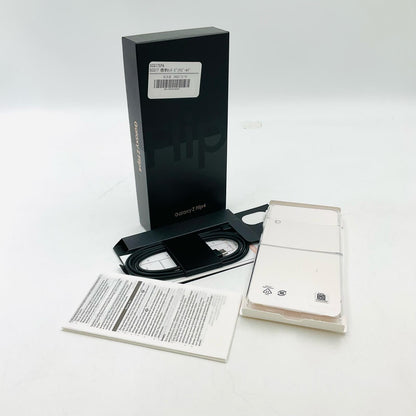 【全額返金保証】【最速発送】SAMSUNG Galaxy Z Flip4 128GB ピンクゴールド au SCG17 白ロム 美品 動作確認済