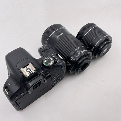 【全額返金保証】【最速発送】Canon デジタル一眼 EOS Kiss X9i ダブルズームキット ブラック 美品 動作確認済