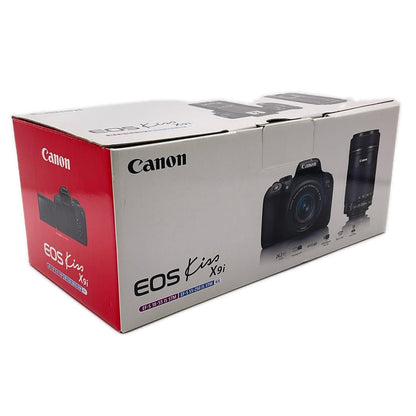 【全額返金保証】【最速発送】Canon デジタル一眼 EOS Kiss X9i ダブルズームキット ブラック 美品 動作確認済