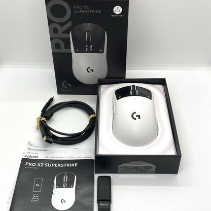 【全額返金保証】【最速発送】 Logicool G PRO X 2 LIGHTSPEED G-PPD-004WL-STRK ホワイト 美品 動作確認済