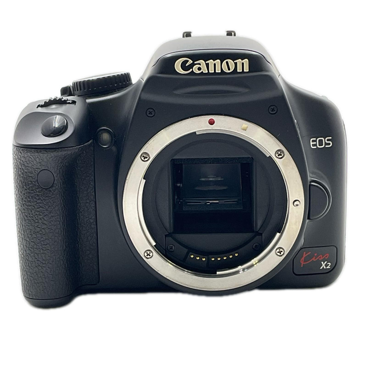 【全額返金保証】【最速発送】Canon デジタル一眼 EOS Kiss X2 ボディ ブラック 動作確認済