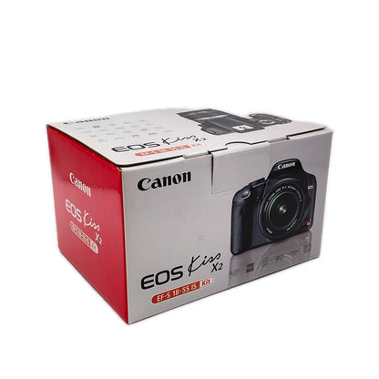 【全額返金保証】【最速発送】Canon デジタル一眼 EOS Kiss X2 ボディ ブラック 動作確認済