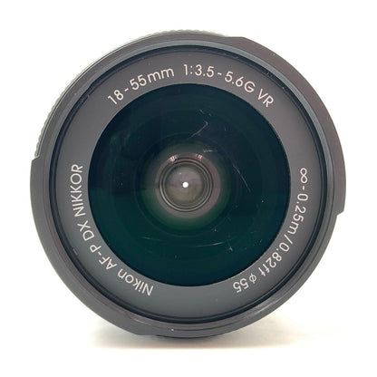 【全額返金保証】【最速発送】Nikon AF-P DX NIKKOR 18-55mm F3.5-5.6G VR 美品 動作確認済