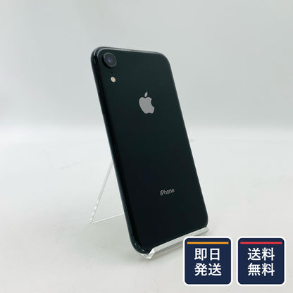 【最速発送】Apple iPhone iPhone XR 128GB ブラック au 白ロム【難有】 85%