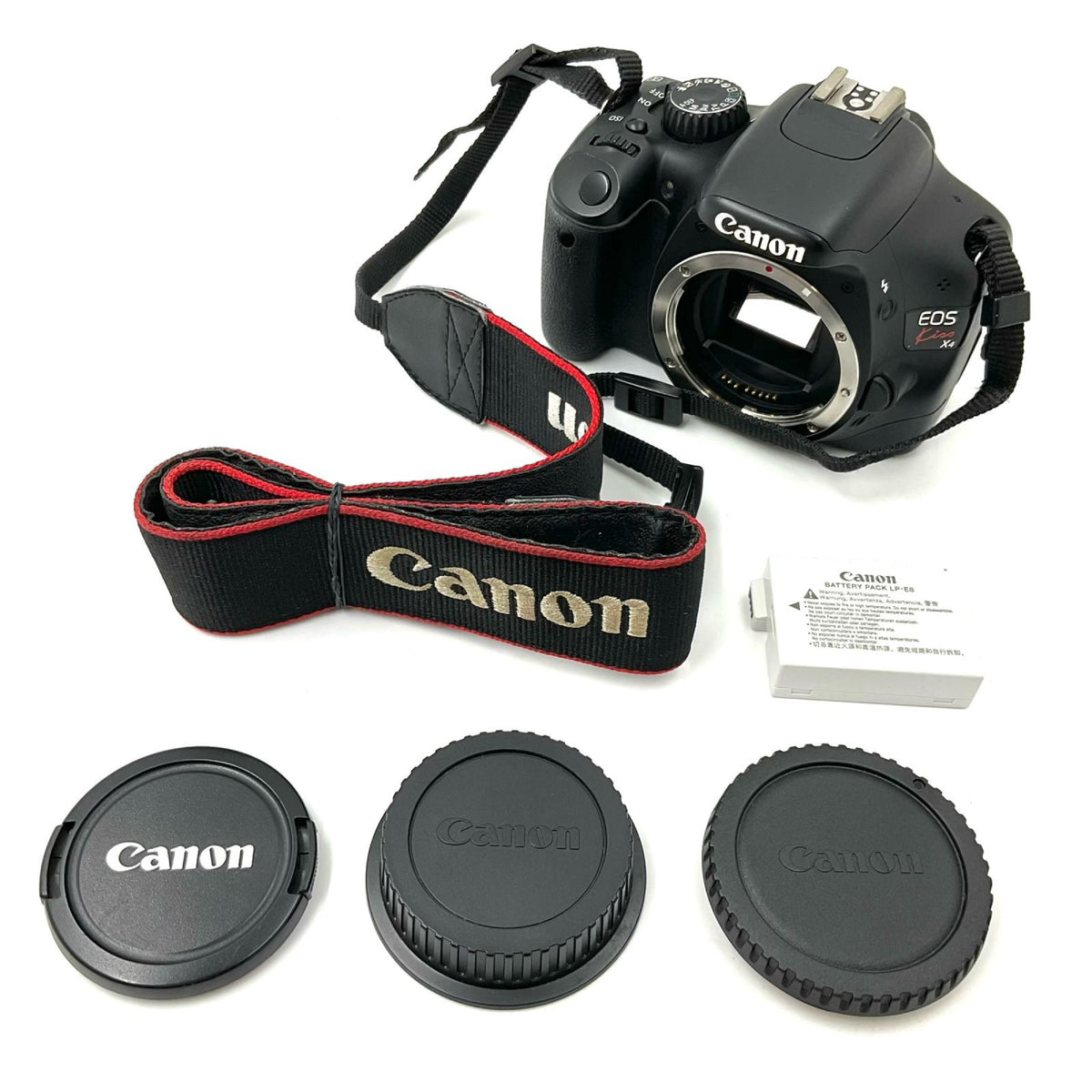 【最速発送】Canon デジタル一眼 EOS Kiss X4 EF-S 18-55 IS レンズキット ブラック【難有】