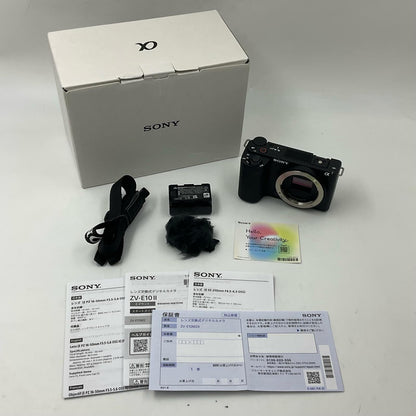 【全額返金保証】【最速発送】Sony デジタル一眼 VLOGCAM ZV-E10M2 ボディ ブラック 美品 動作確認済