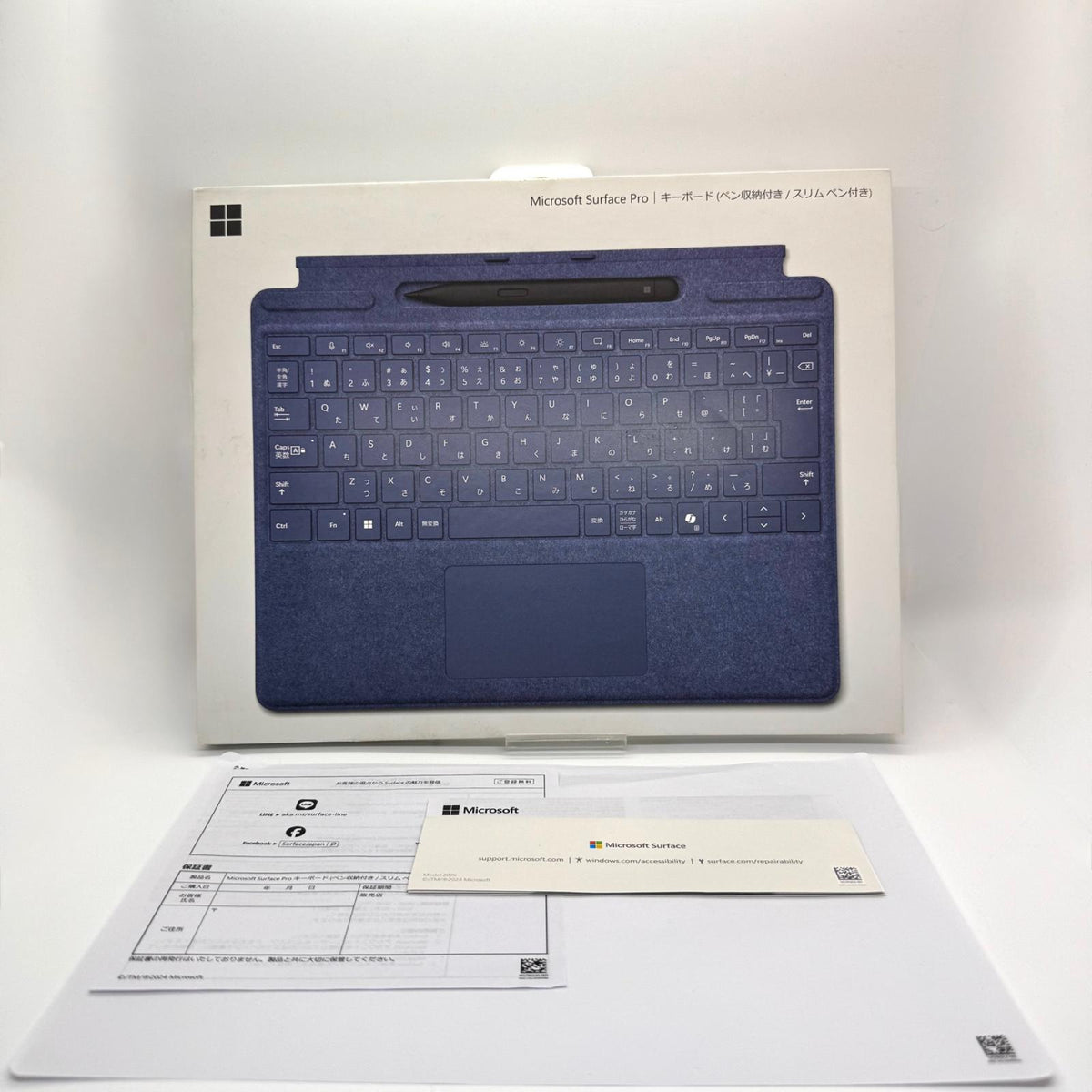 【全額返金保証】【最速発送】Microsoft Surface Pro キーボード (ペン収納付き/スリムペン付き) 日本語 1864, 1962 美品 動作確認済