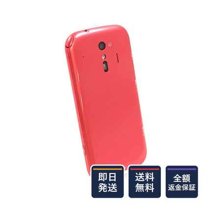 【全額返金保証】【最速発送】富士通 らくらくスマートフォン ピンク docomo SIMフリー F-42A 白ロム 美品 動作確認済