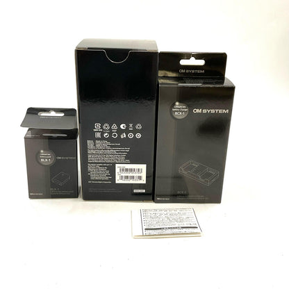 【全額返金保証】【最速発送】OM SYSTEM リチウムイオン充電器電池セット SBCX-1 美品 動作確認済