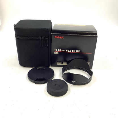 【全額返金保証】【最速発送】SIGMA 10-20mm F3.5 EX DC HSM (ニコン用) 美品 動作確認済