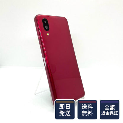 【全額返金保証】【最速発送】SHARP シンプルスマホ 6 64GB ルビーレッド Softbank A201SH 動作確認済