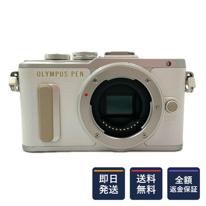 【全額返金保証】【最速発送】OLYMPUS デジタル一眼 PEN E-PL8 ボディ ホワイト 美品 動作確認済