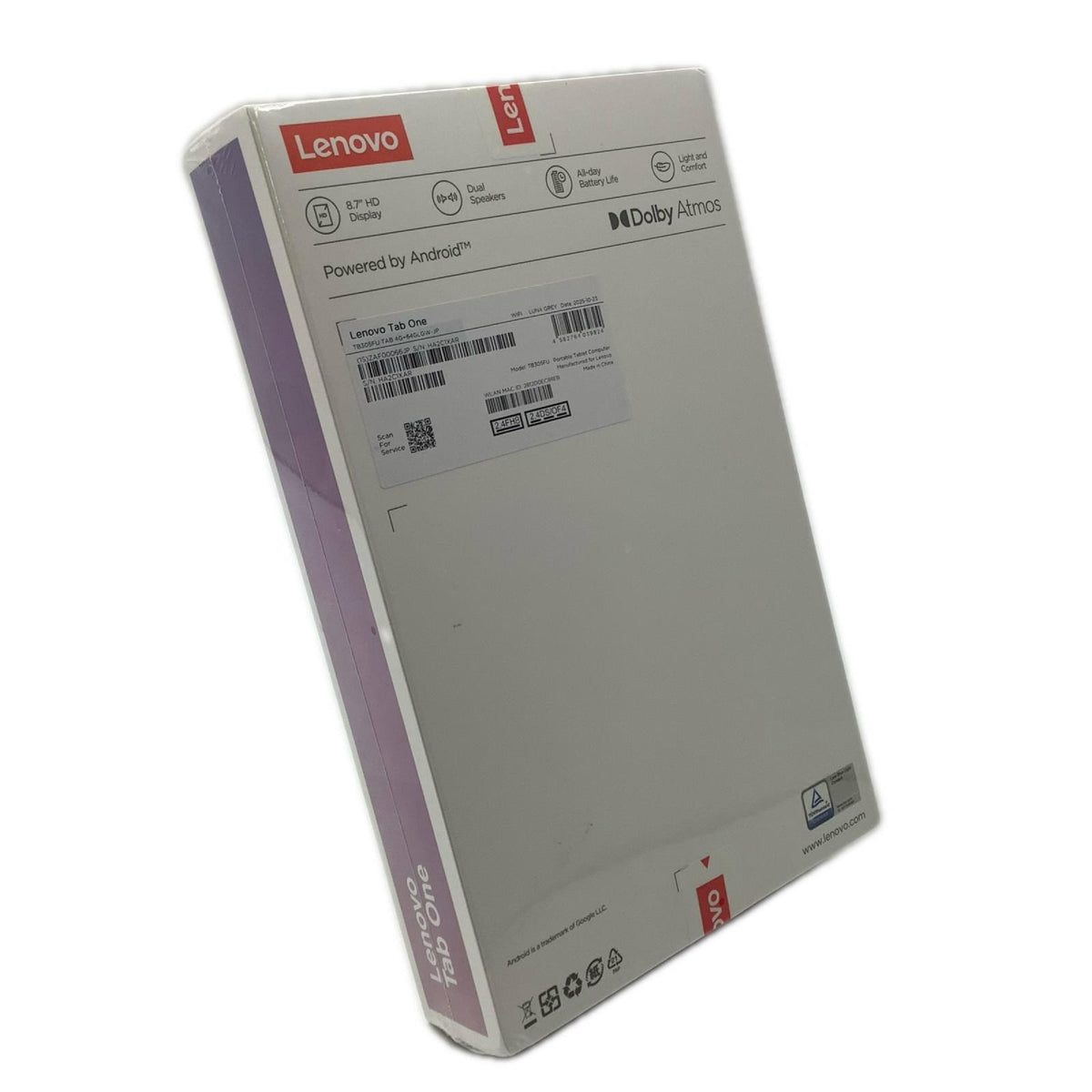 【全額返金保証】【最速発送】Lenovo Lenovo Tab One 8.7インチ 64GB 新品未開封 即納OK