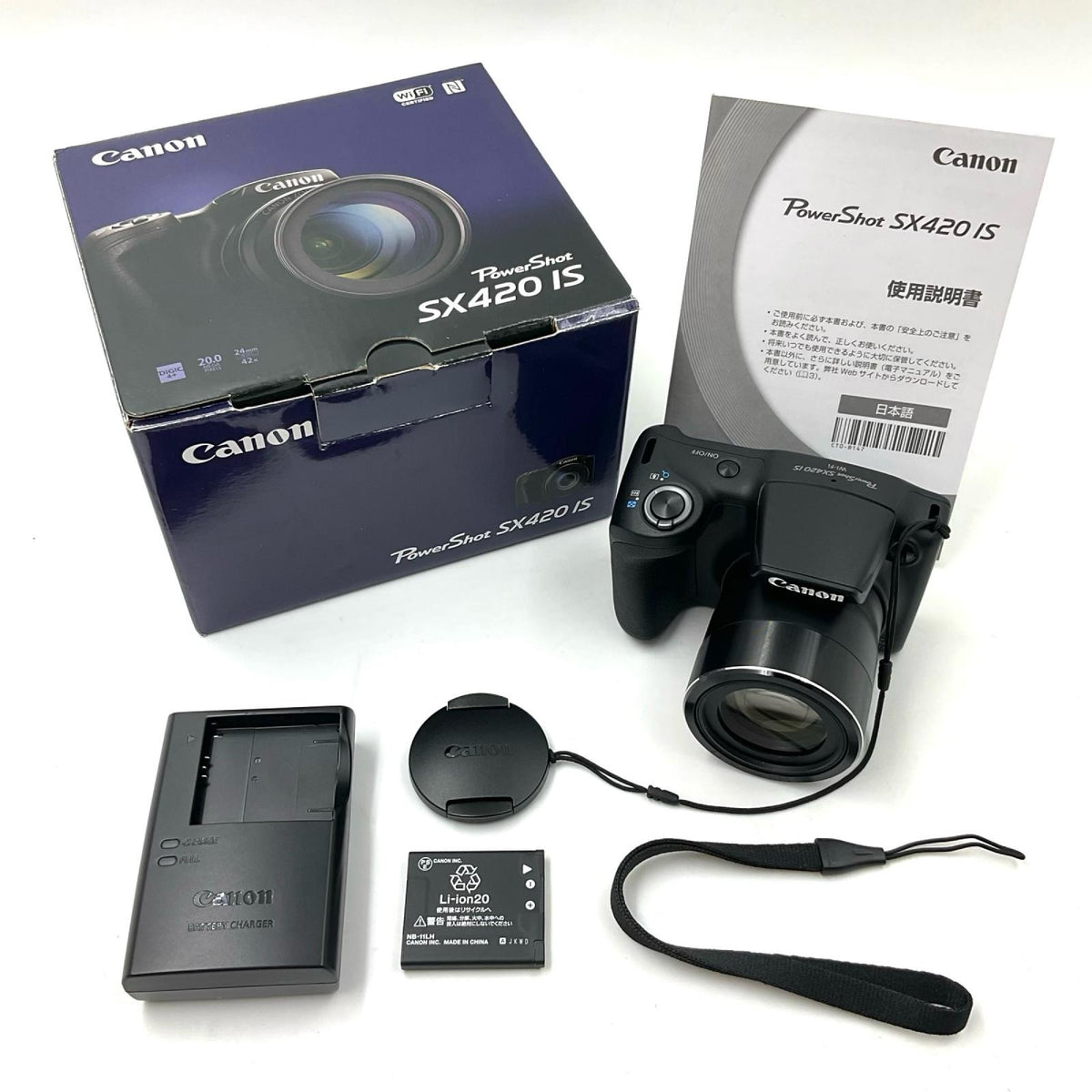 【全額返金保証】【最速発送】Canon コンパクトデジタルカメラ PowerShot SX420 IS 美品 動作確認済
