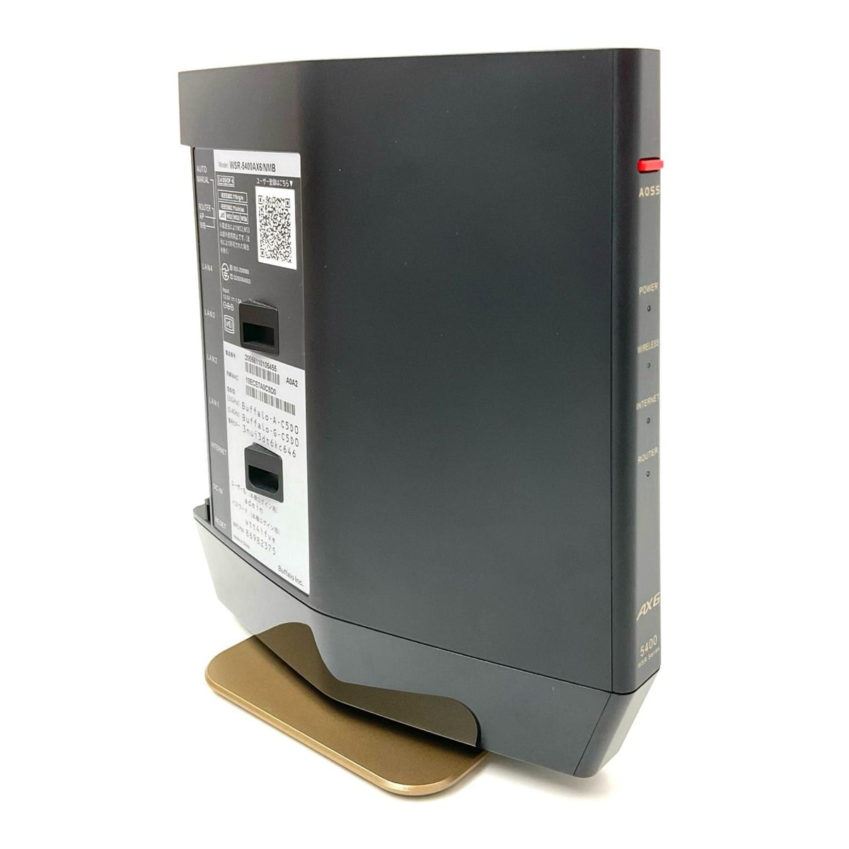 【全額返金保証】【最速発送】BUFFALO WSR-5400AX6 動作確認済