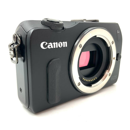 【全額返金保証】【最速発送】Canon デジタル一眼 EOS M ボディ ブラック 美品 動作確認済