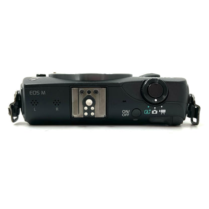 【全額返金保証】【最速発送】Canon デジタル一眼 EOS M ボディ ブラック 美品 動作確認済