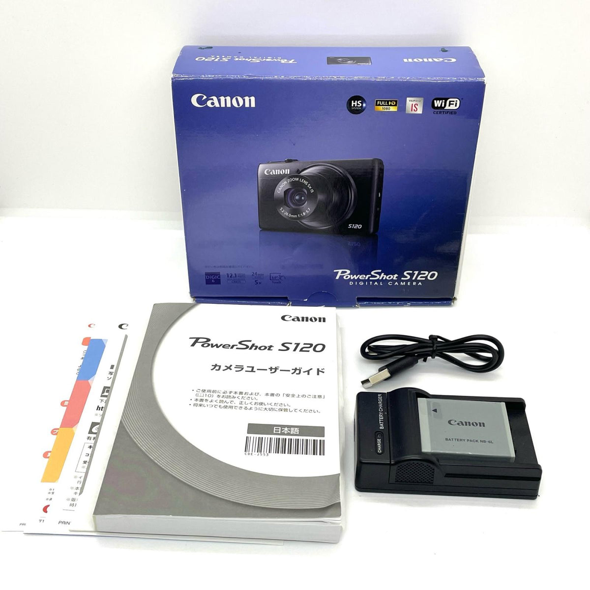 【全額返金保証】【最速発送】Canon コンパクトデジタルカメラ PowerShot S120 [ブラック] 動作確認済