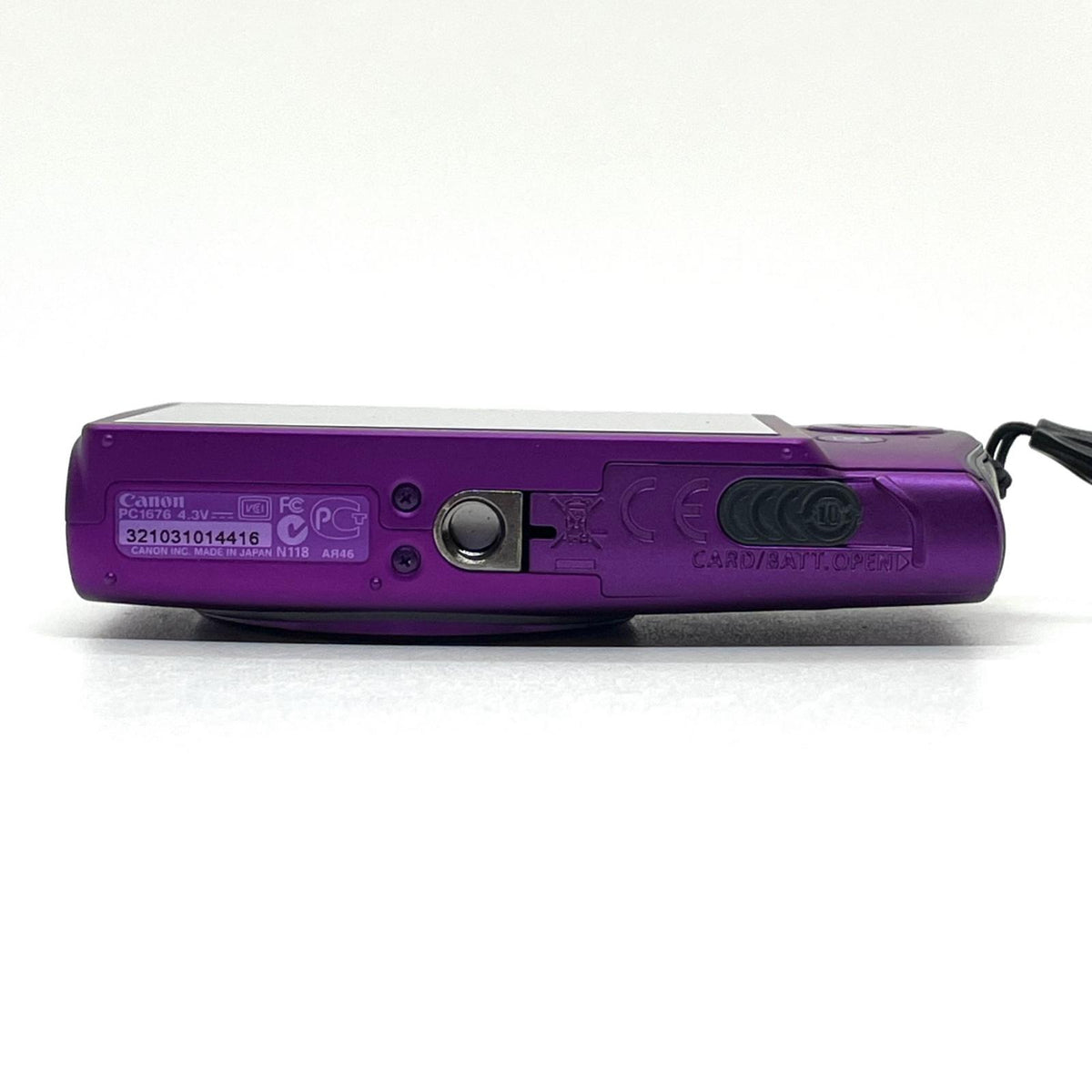【全額返金保証】【最速発送】Canon コンパクトデジタルカメラ IXY 600F パープル 美品 動作確認済