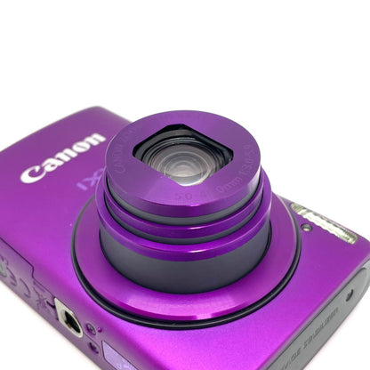 【全額返金保証】【最速発送】Canon コンパクトデジタルカメラ IXY 600F パープル 美品 動作確認済