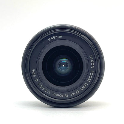 【全額返金保証】【最速発送】Canon デジタル一眼 EOS M6 EF-M15-45 IS STM レンズキット 美品 動作確認済