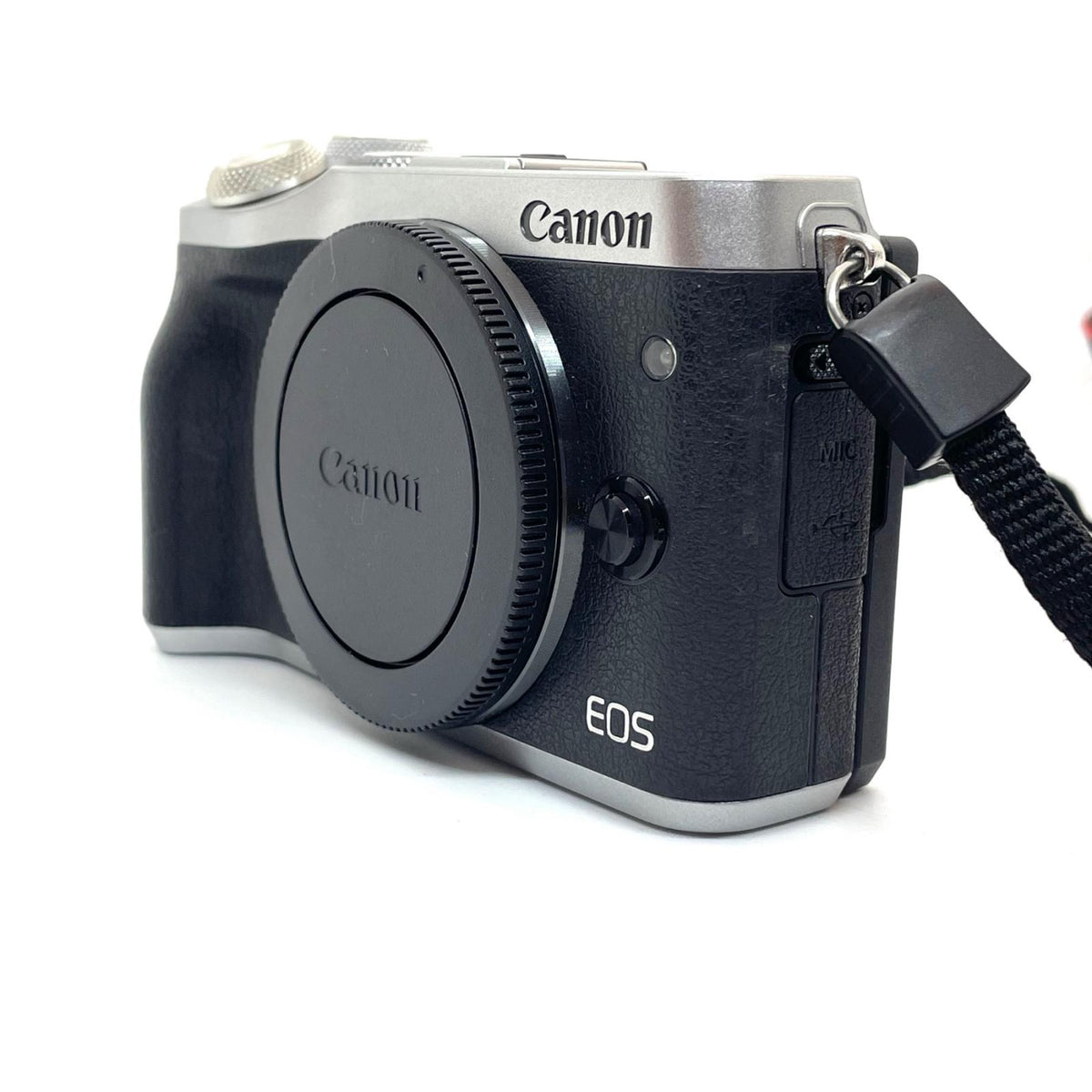 【全額返金保証】【最速発送】Canon デジタル一眼 EOS M6 EF-M15-45 IS STM レンズキット 美品 動作確認済
