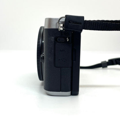 【全額返金保証】【最速発送】Canon デジタル一眼 EOS M6 EF-M15-45 IS STM レンズキット 美品 動作確認済