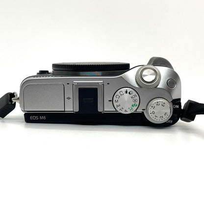 【全額返金保証】【最速発送】Canon デジタル一眼 EOS M6 EF-M15-45 IS STM レンズキット 美品 動作確認済