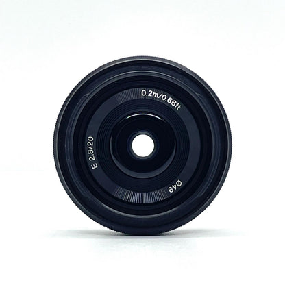【全額返金保証】【最速発送】Sony E 20mm F2.8 SEL20F28 美品 動作確認済