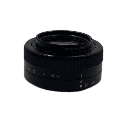 【全額返金保証】【最速発送】Panasonic LUMIX G VARIO 12-32mm/F3.5-5.6 ASPH./MEGA O.I.S. H-FS12032-K [ブラック] 美品 動作確認済
