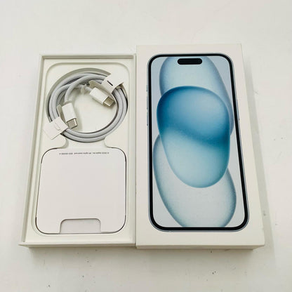 【全額返金保証】【最速発送】Apple iPhone iPhone 15 256GB ブルー SIMフリー 美品 動作確認済 89%