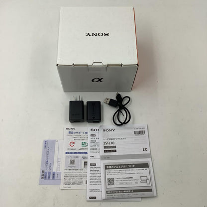 【全額返金保証】【最速発送】Sony デジタル一眼 VLOGCAM ZV-E10L パワーズームレンズキット ブラック 美品 動作確認済